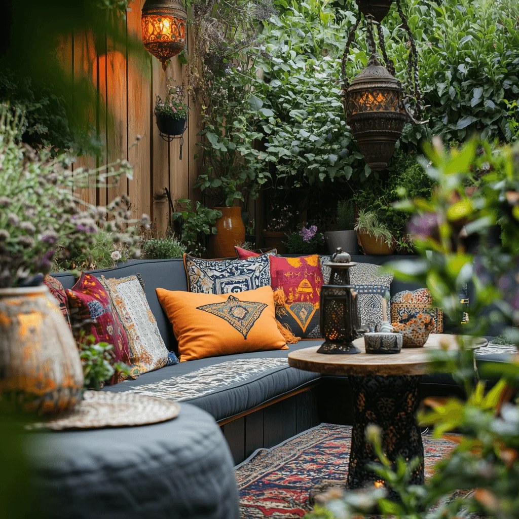 Moroccan inspired planter pots bring vivid colors to outdoor spaces