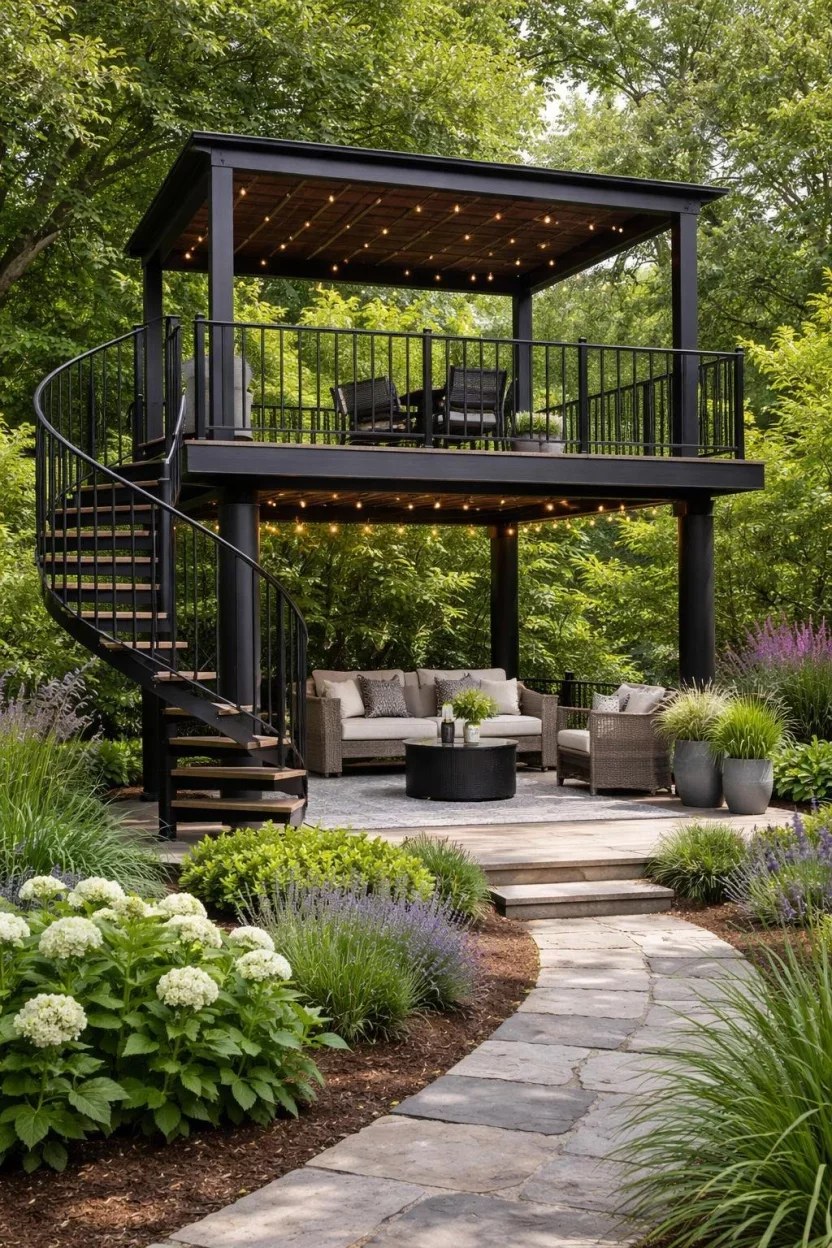Tropical plants accentuate vibrant Moroccan style garden settings