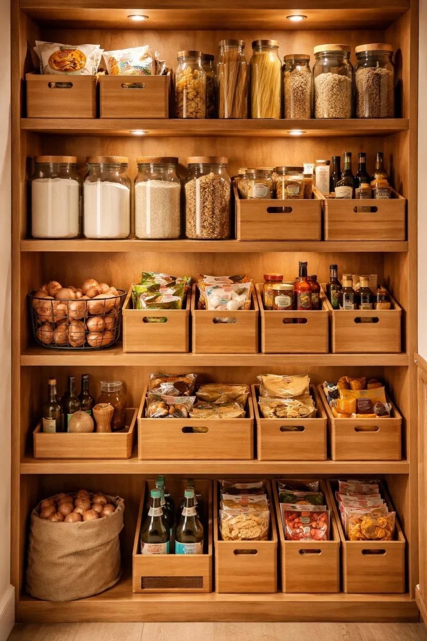 Vintage-inspired kitchen pantry cabinet ideas incorporating antique finishes and textures