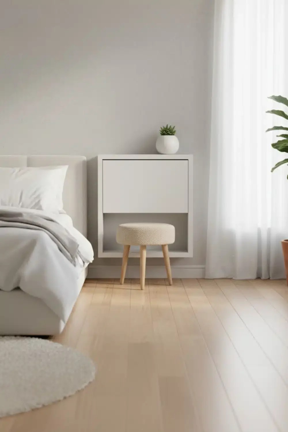 Airbnb bedroom ideas focusing on eco-friendly materials and sustainable decor
