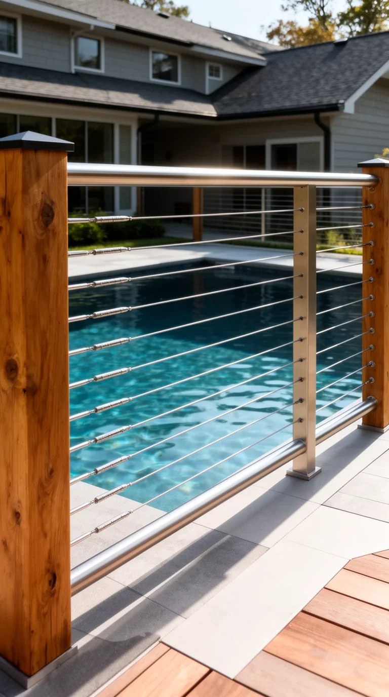 Inspiring backyard pool fence ideas using bamboo for a tropical vibe