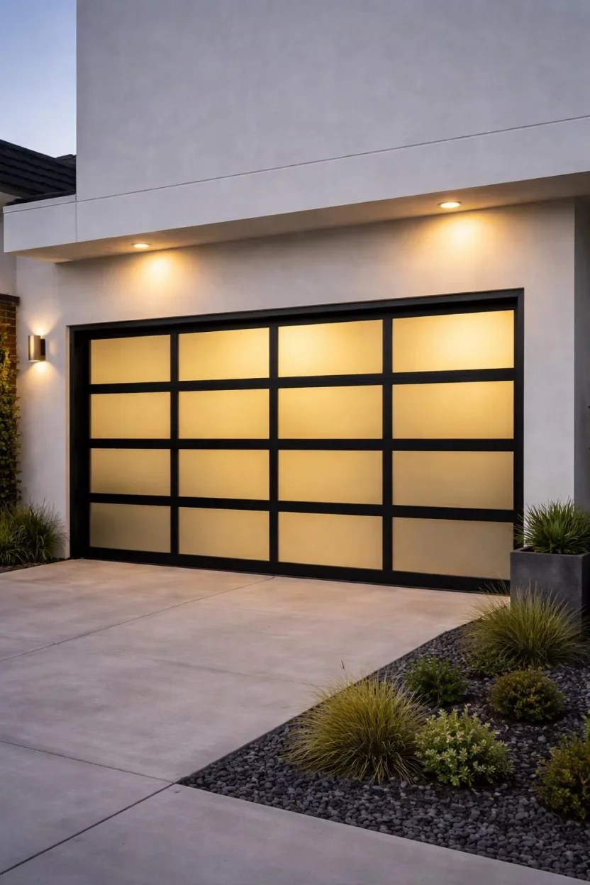 Artistic garage door ideas with mural-style paintings