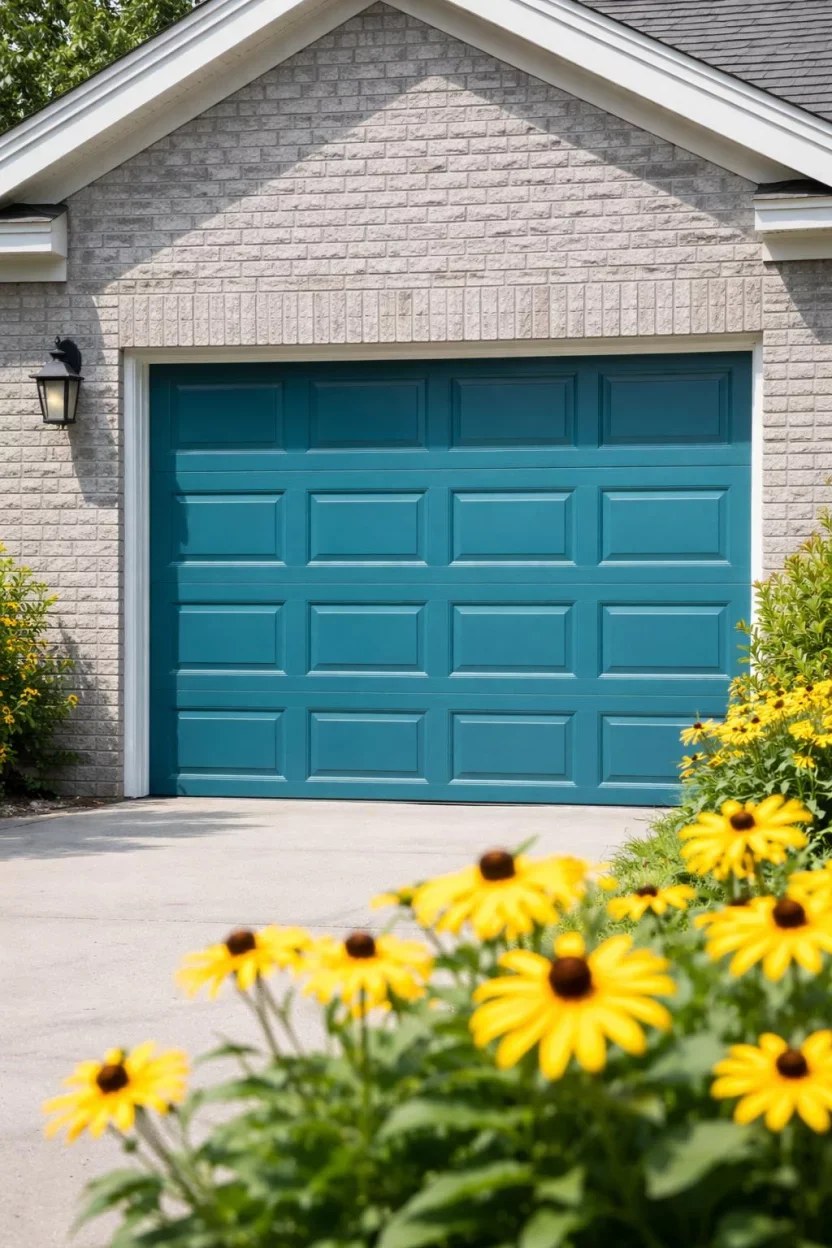 Colorful garage door ideas to brighten your home exterior