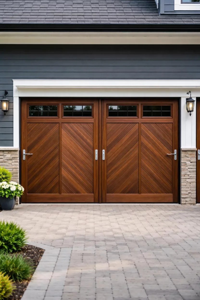 Eco-friendly garage door ideas made from sustainable materials