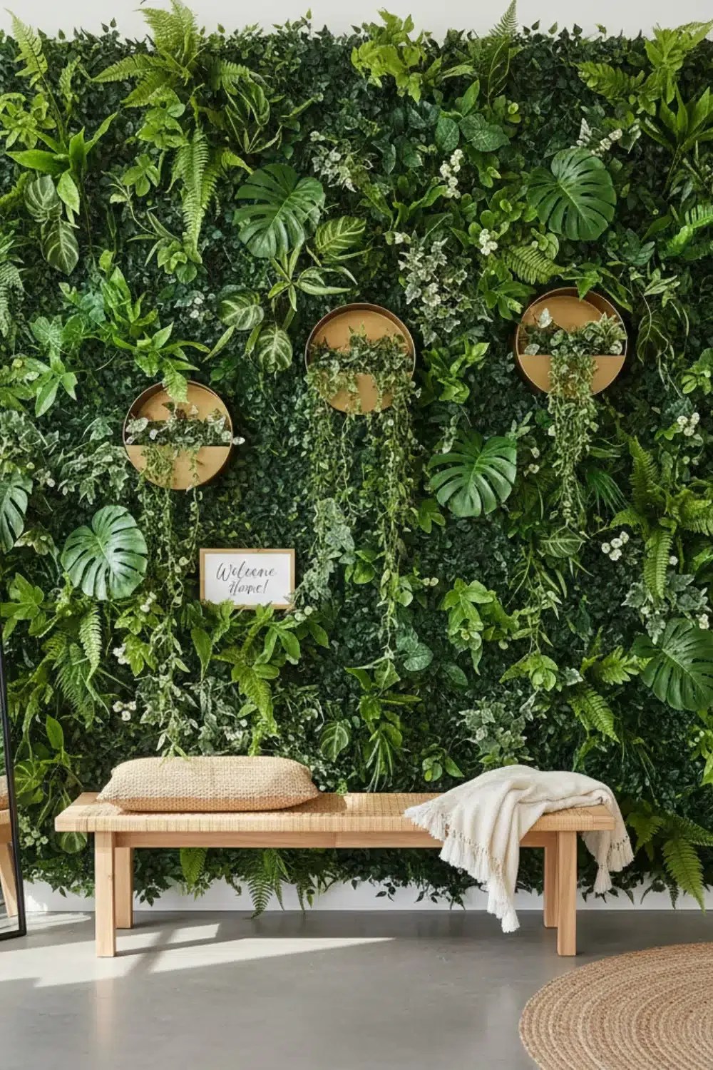 Outdoor patio designed with inviting Airbnb decor ideas and lighting