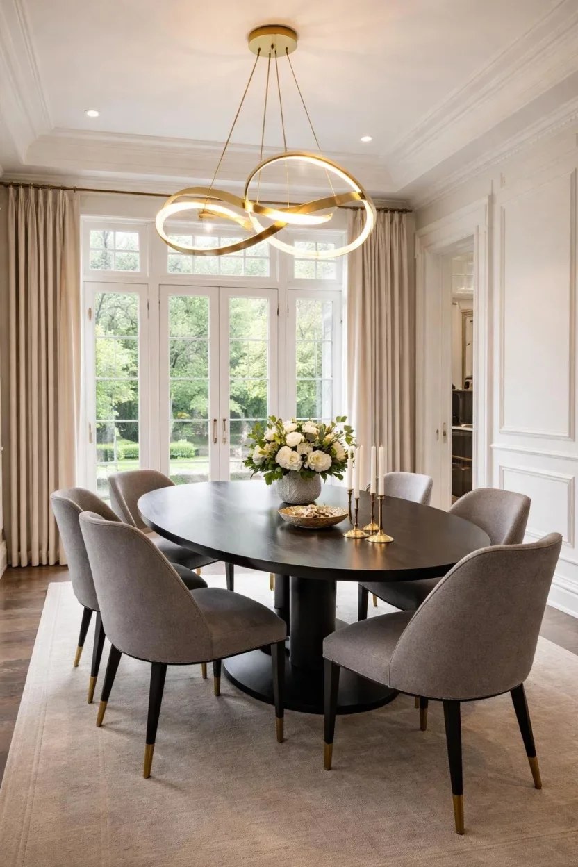 Industrial-style dining room chair ideas with metal accents.