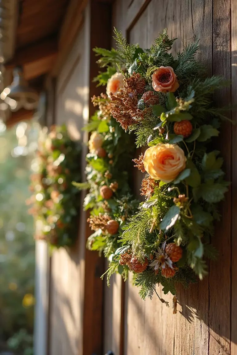 Wooden accents adding warmth to summer kitchen decor ideas.