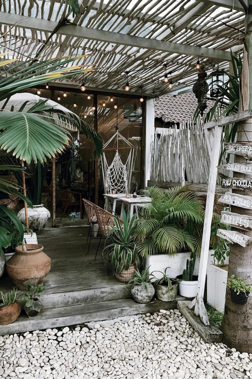 Stylized lanterns casting warm glow in bohemian backyard ideas