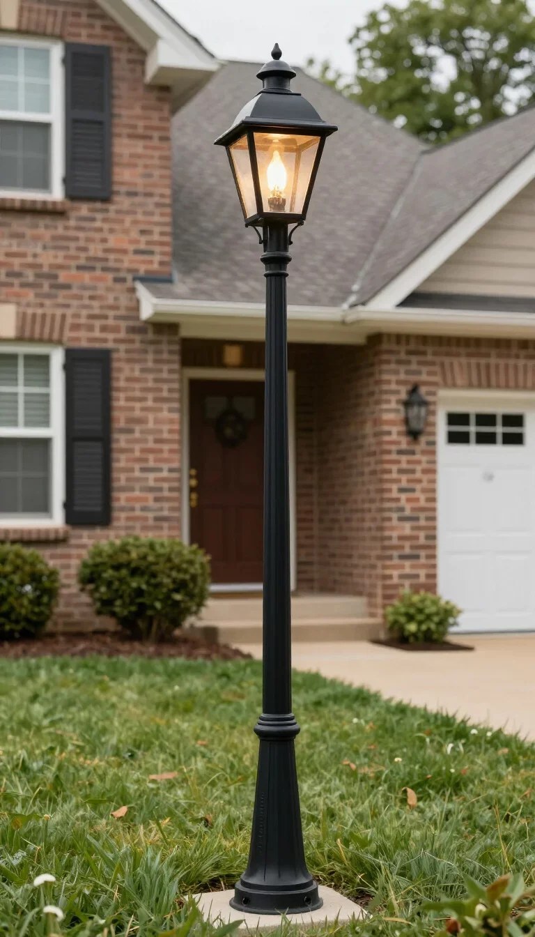 Artistic hanging lights creating a cozy atmosphere in front yard lighting ideas