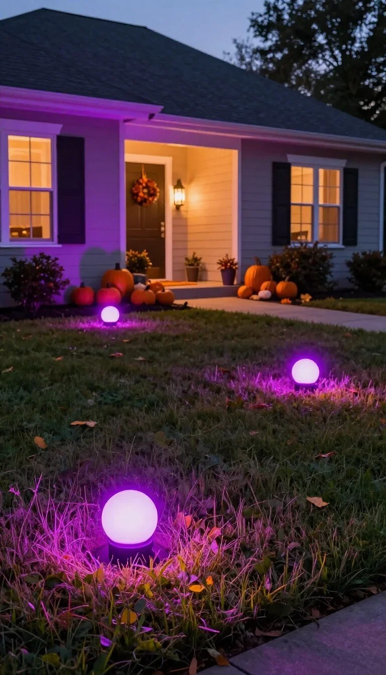 Chic pathway lights guiding guests with stylish front yard lighting ideas