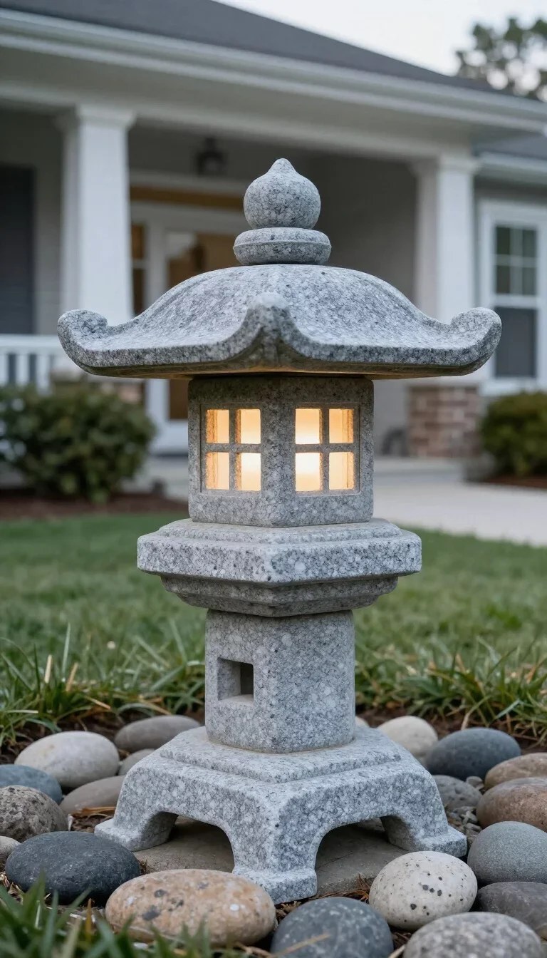 Stunning spotlights accentuating architectural features in front yard lighting ideas